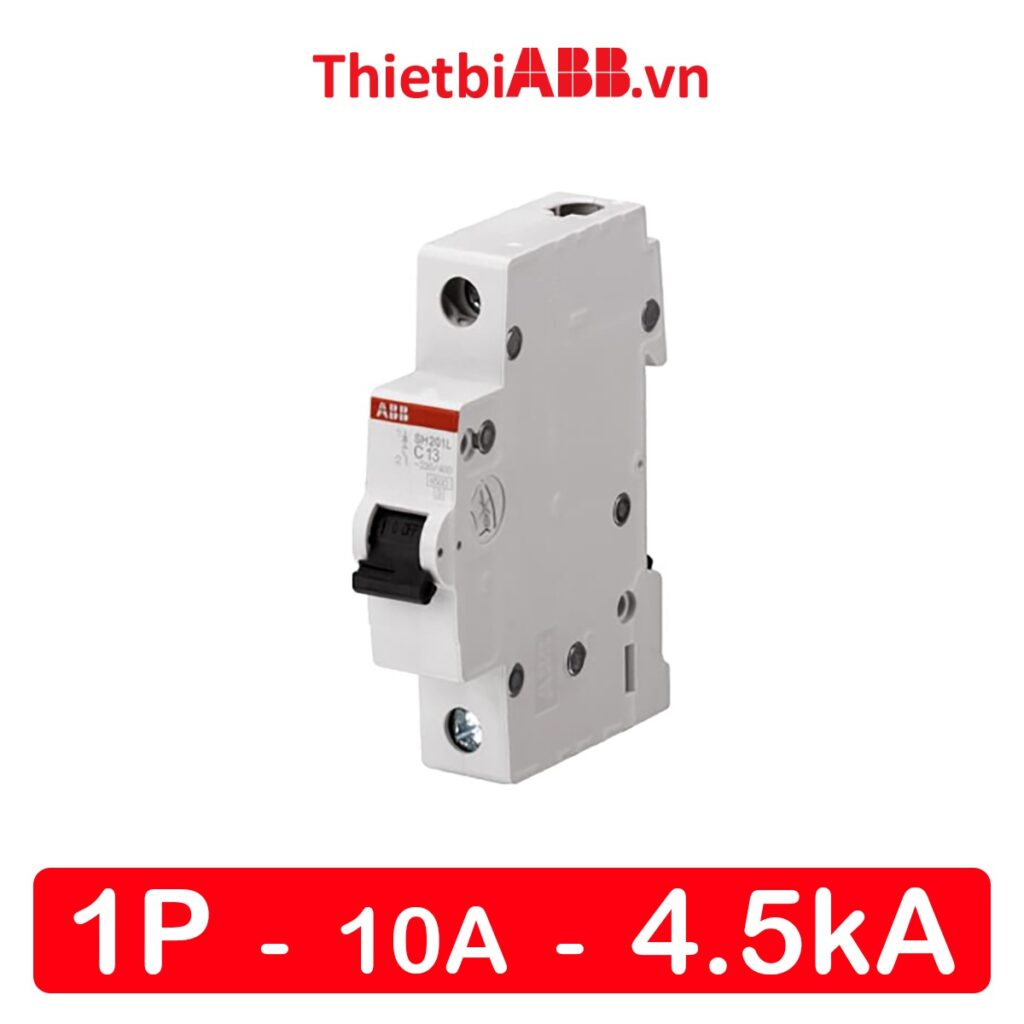 MCB 1P 10A 4.5kA - 2CDS241001R0104