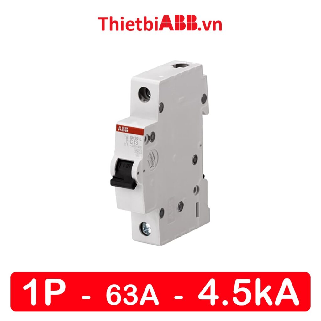 MCB 1P 63A 4.5kA - 2CDS241001R0634