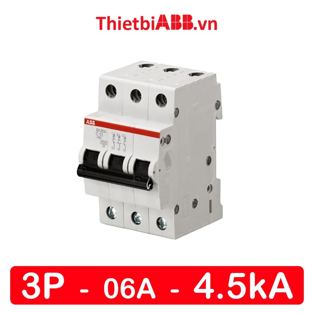 MCB 3P 6A 4.5kA - 2CDS243001R0064