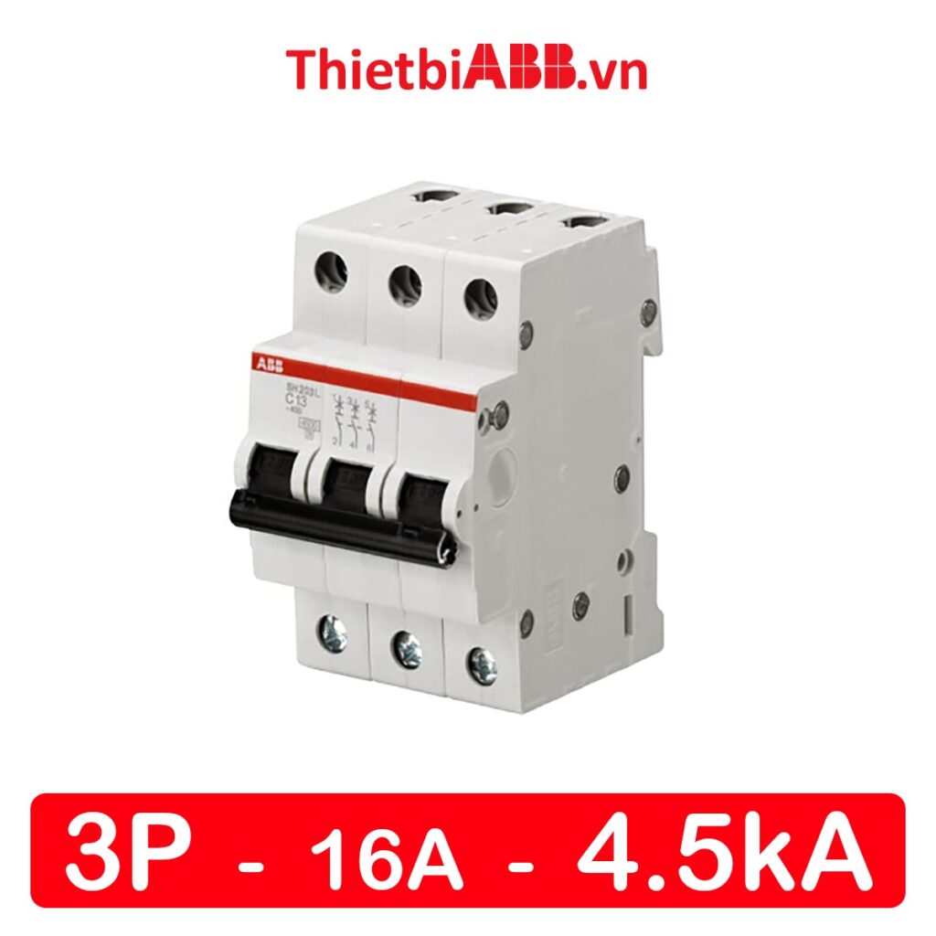 MCB 3P 16A 4.5kA - 2CDS243001R0164