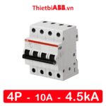 MCB 4P 10A 4.5kA - 2CDS244001R0104