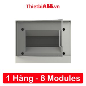 Tủ điện âm tường ABB 8 modules cửa xám mờ 1SZR004002A1203