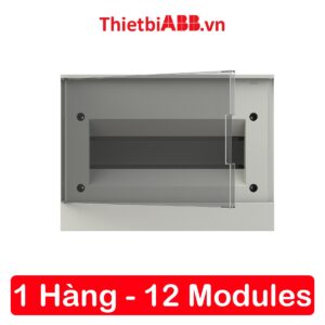Tủ điện âm tường ABB 12 modules cửa xám mờ 1SZR004002A1204