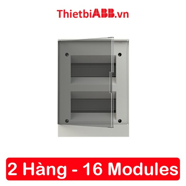 Tủ điện âm tường ABB 16 modules cửa xám mờ 1SZR004002A1205