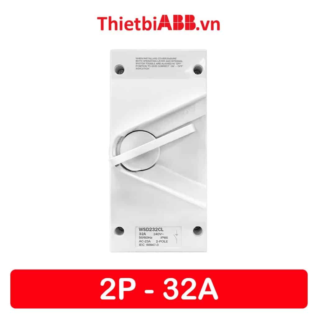 Isolator 32a 2p abb 2tcz751006r0002 - wsd232cl