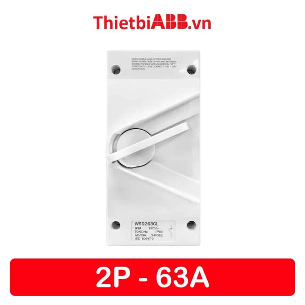 Isolator 63a 2p abb 2tcz751006r0004 - wsd263cl