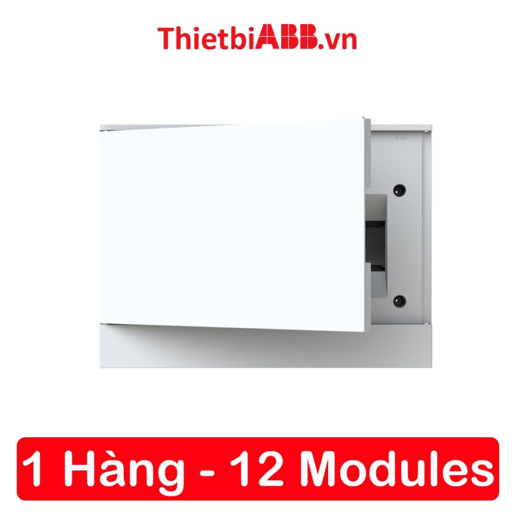 Tủ điện âm tường abb 12 modules cửa trắng 1szr004002a1104