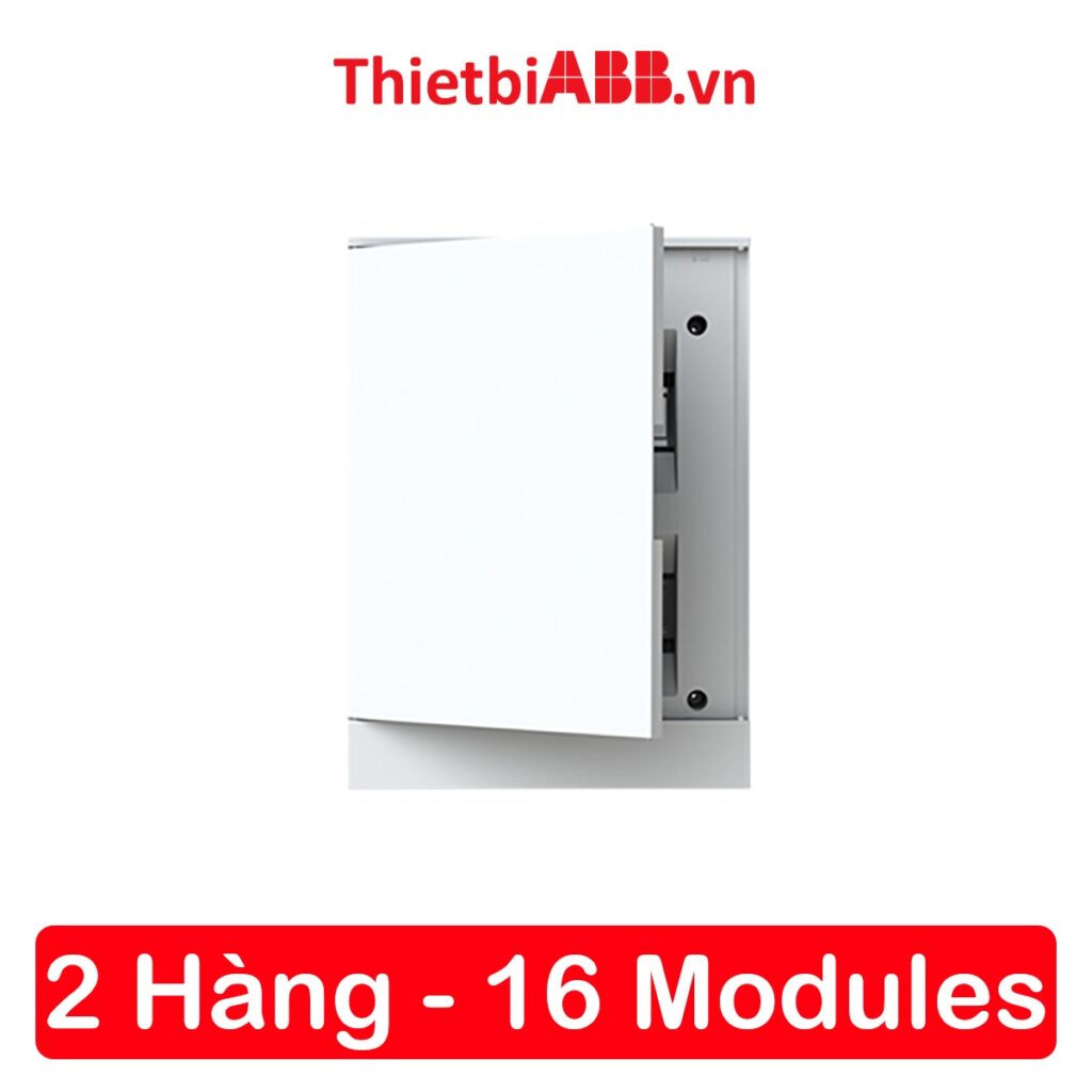 Tủ điện âm tường abb 16 modules cửa trắng 1szr004002a1105