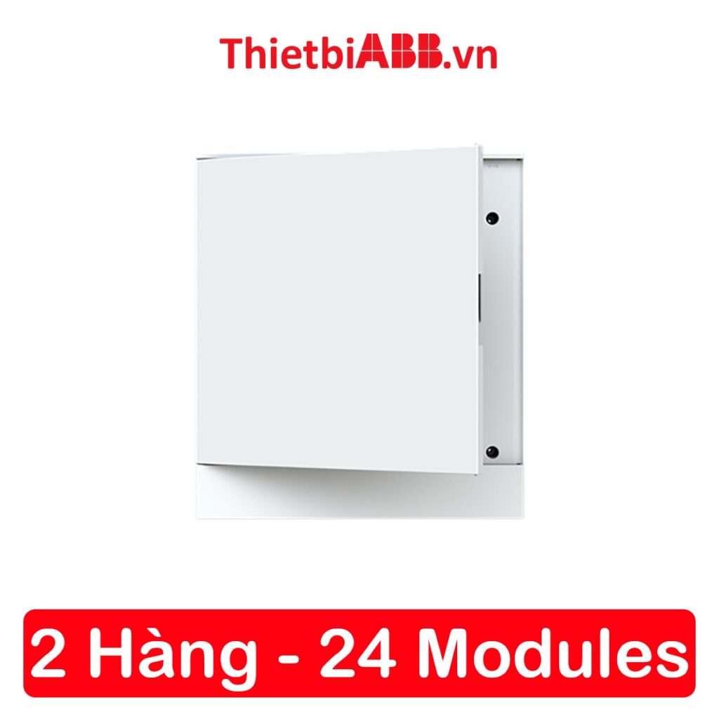 Tủ điện âm tường abb 24 modules cửa trắng 1szr004002a1107