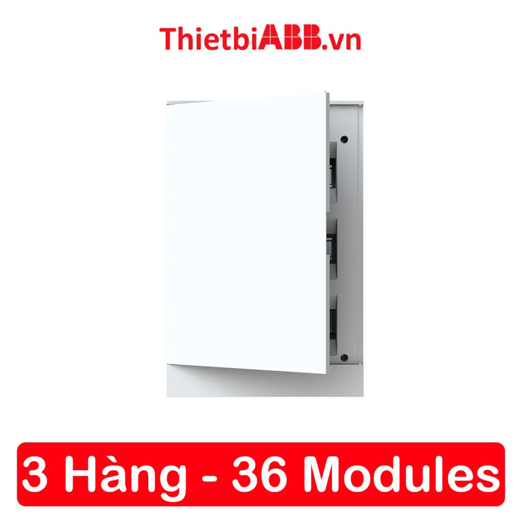 Tủ điện âm tường abb 36 module cửa trắng 1szr004002a1109