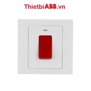 Mặt trước Công tắc 2 cực 32AX có đèn báo Neon 2TCZ171013R0090
