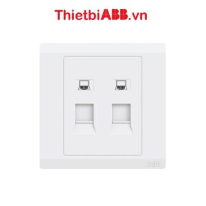 Mặt trước của Bộ ổ cắm mạng đôi RJ45 CAT5e 2TCZ173013R0010