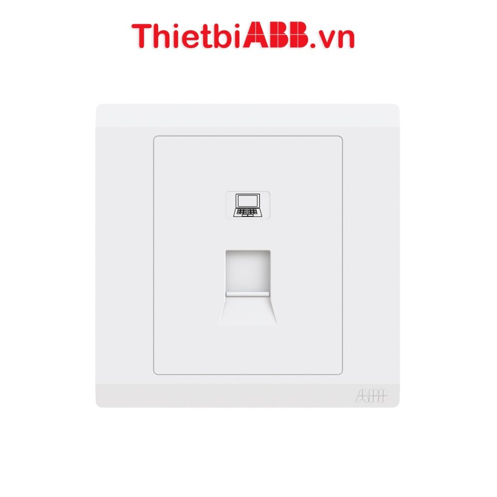 Mặt trước Bộ ổ cắm RJ45 ABB CAT6 2TCZ173020R0010