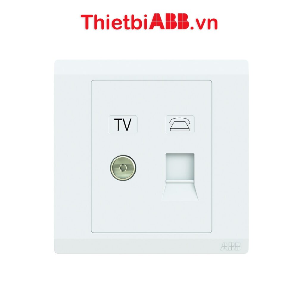 Bộ ổ cắm TV và điện thoại RJ11 2TCZ173010R0010