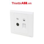 Bộ ổ cắm TV và mạng RJ45 CAT5e 2TCZ173016R0010 ABB